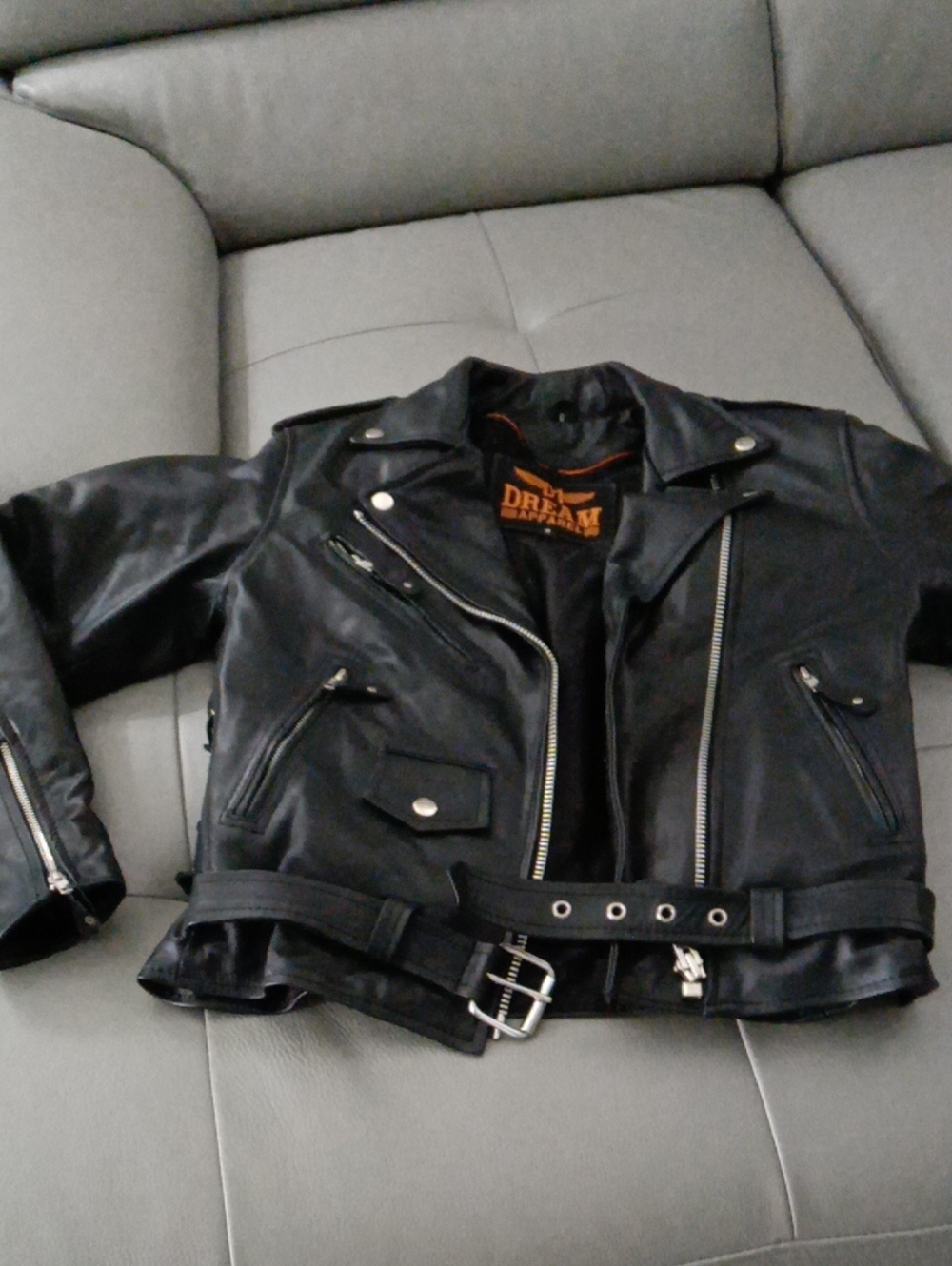 NEW Genuine Leather Ladies Motorcycle Jacket - Picture 5 of 6